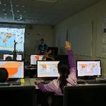 Shawmut Hills students learning GIS